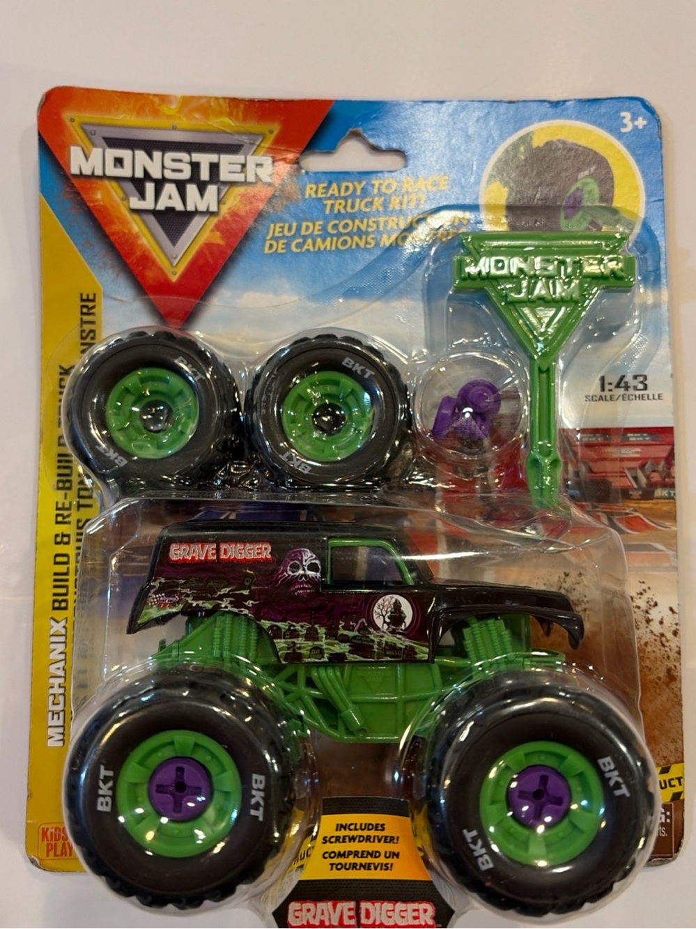 Monster Jam 1:43 Grave Digger Monster Truck - MECHANIX BUILD